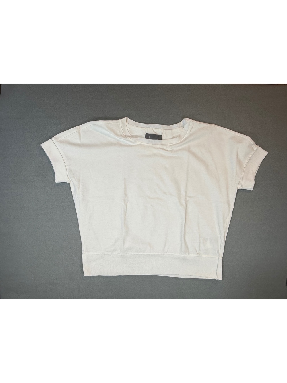 Anthropologie Banded Crop Bubble Tee Women's Size S
